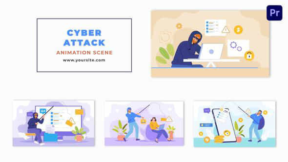 Flat Character Cyber - VideoHive 47881512