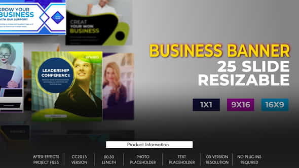 25 Business Banner Ad B80 - VideoHive 32651312