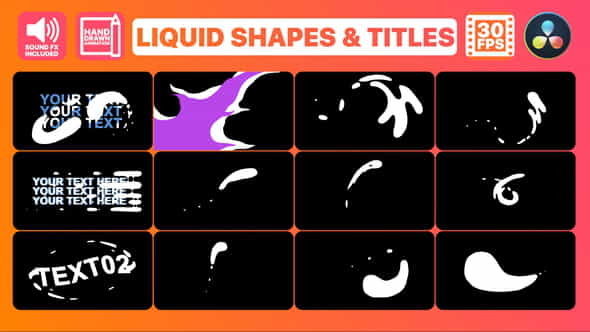 Liquid Motion Shapes And Titles - VideoHive 34772292