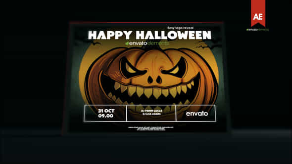 Halloween Logo Card - VideoHive 48285743