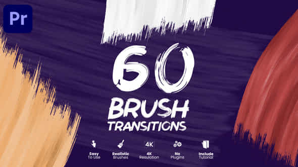 Brush Transitions - VideoHive 42050639
