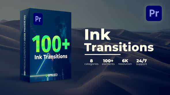 Ink Transitions - VideoHive 39638211