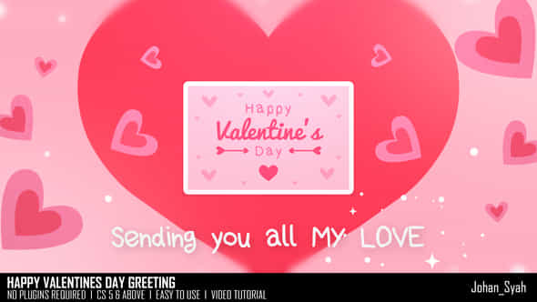 Happy Valentines Day Greeting - VideoHive 50425403