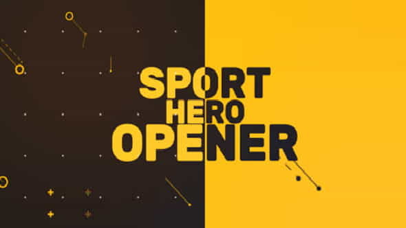 Sport Hero Opener - VideoHive 20254823