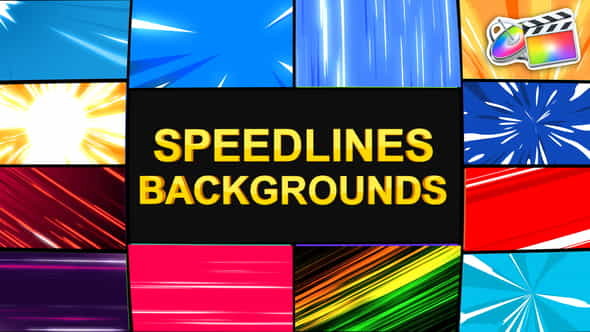 Speedlines Backgrounds | FCPX - VideoHive 25927578