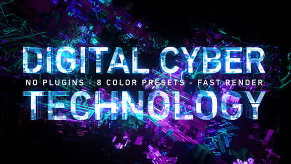 Digital Cyber Technology Logo Reveal. - VideoHive 26624926