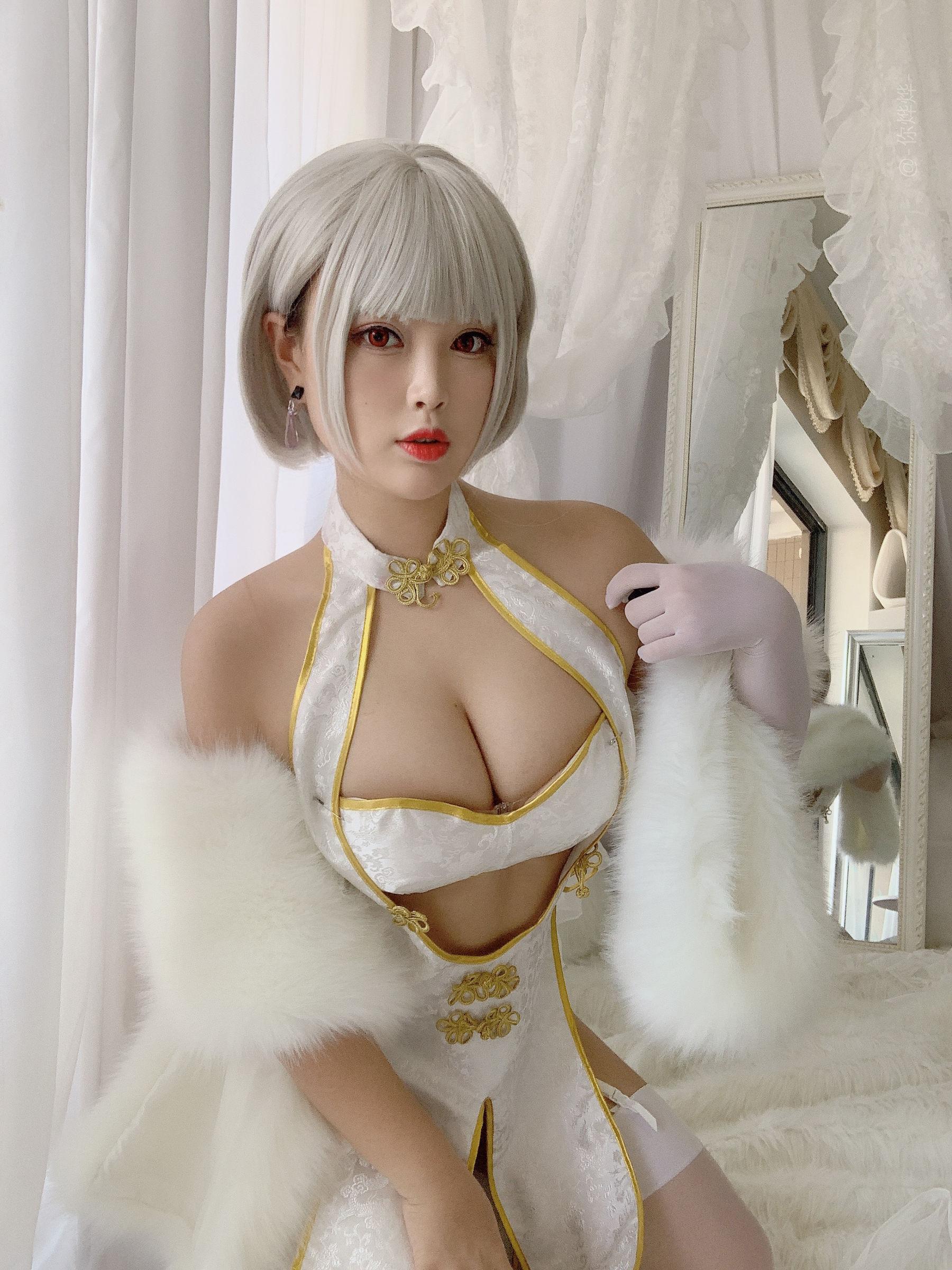 [美女Coser] -白烨- 《白旗袍》 写真集(12)