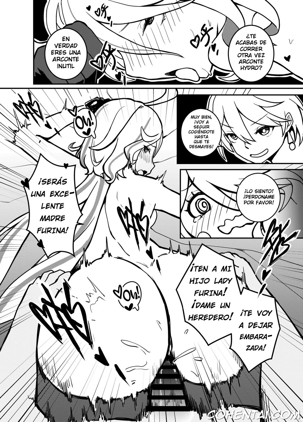 Stupid Furina (Genshin Impact) xxx comics manga porno doujin hentai español sexo 