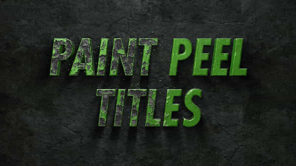 Paint Peel Titles - VideoHive 28210304