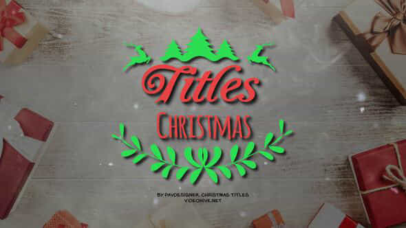 Merry Christmas Titles - VideoHive 48650508