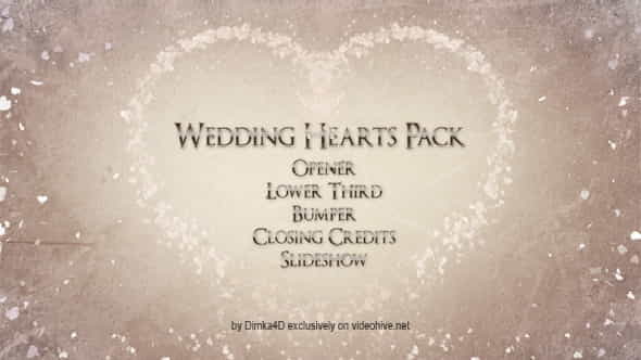 Wedding Hearts - VideoHive 8843417