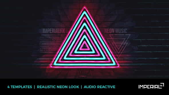 Neon Music Visualizer Audio React - VideoHive 14446438