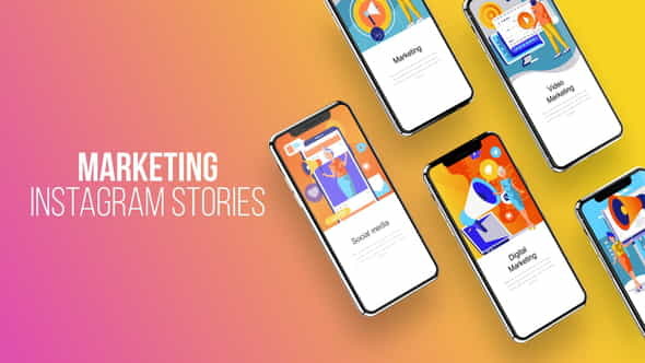 Instagram Stories About Marketing - VideoHive 23798078