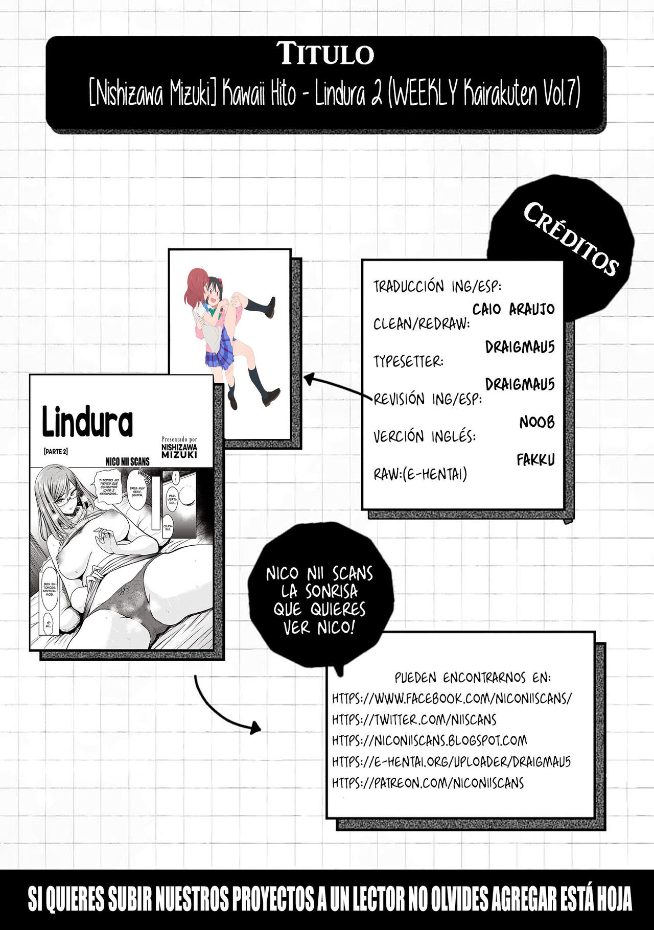 [Nishizawa Mizuki] Kawaii Hito ¦ Lindura [Spanish] [NicoNiiScans]