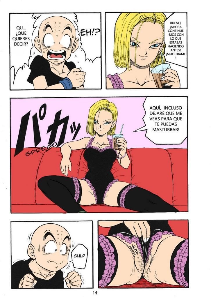 Dragon Ball H Krillin X 18 Comic Porno - 10