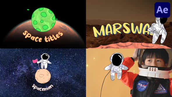 Space And Spaceman - VideoHive 46212228