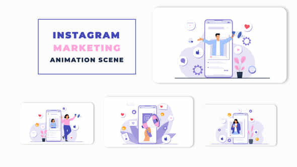 Instagram Marketing Animation - VideoHive 46415840