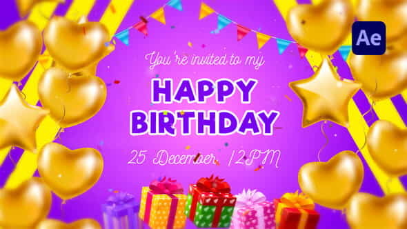 Welcome My Birthday - VideoHive 39991066