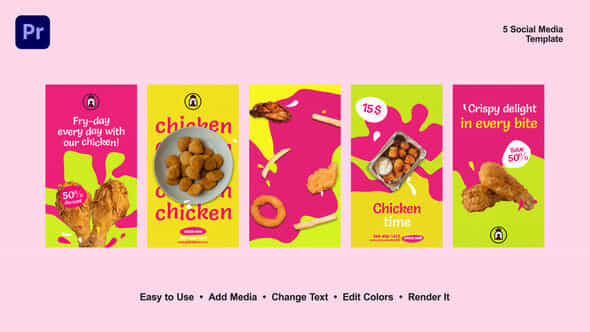 Chicken Instagram Stories - VideoHive 52604964