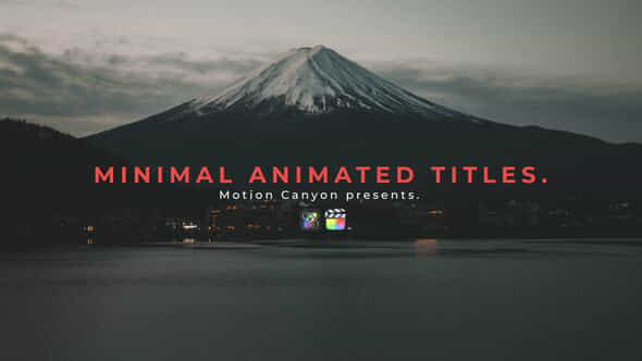 Minimal Animated Titles. - VideoHive 39100774