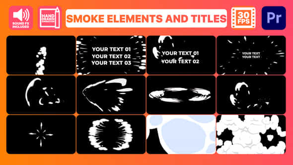 2D Smoke Elements - VideoHive 37472484