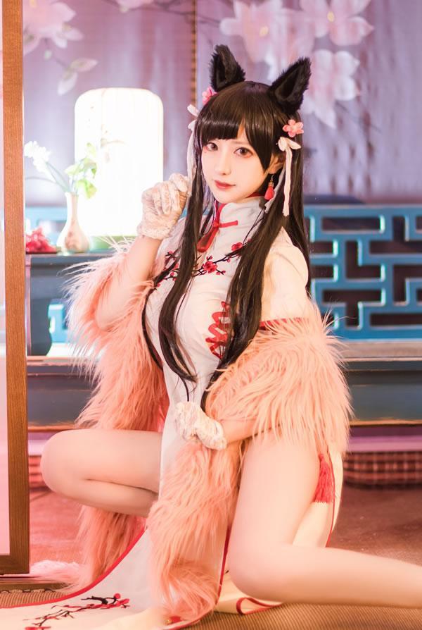 高颜值coser Shika小鹿鹿-爱宕旗袍(27)