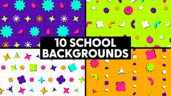 School Backgrounds - VideoHive 47855325