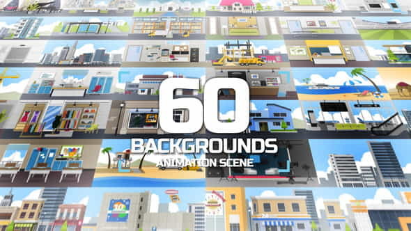 60 Backgrounds Animation Scene - VideoHive 34211583