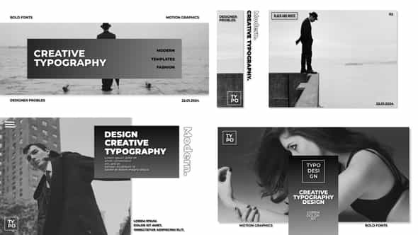 Typography Slides - VideoHive 53676439