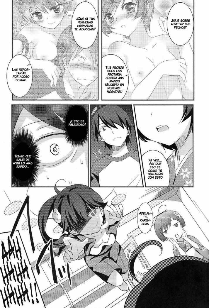 Tsukihi, Karen y Yo Peleamos Demasiado Chapter-1 - 5