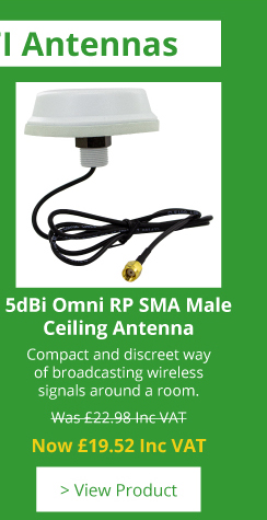 5dBi Omni RP SMA Male Ceiling Antenna