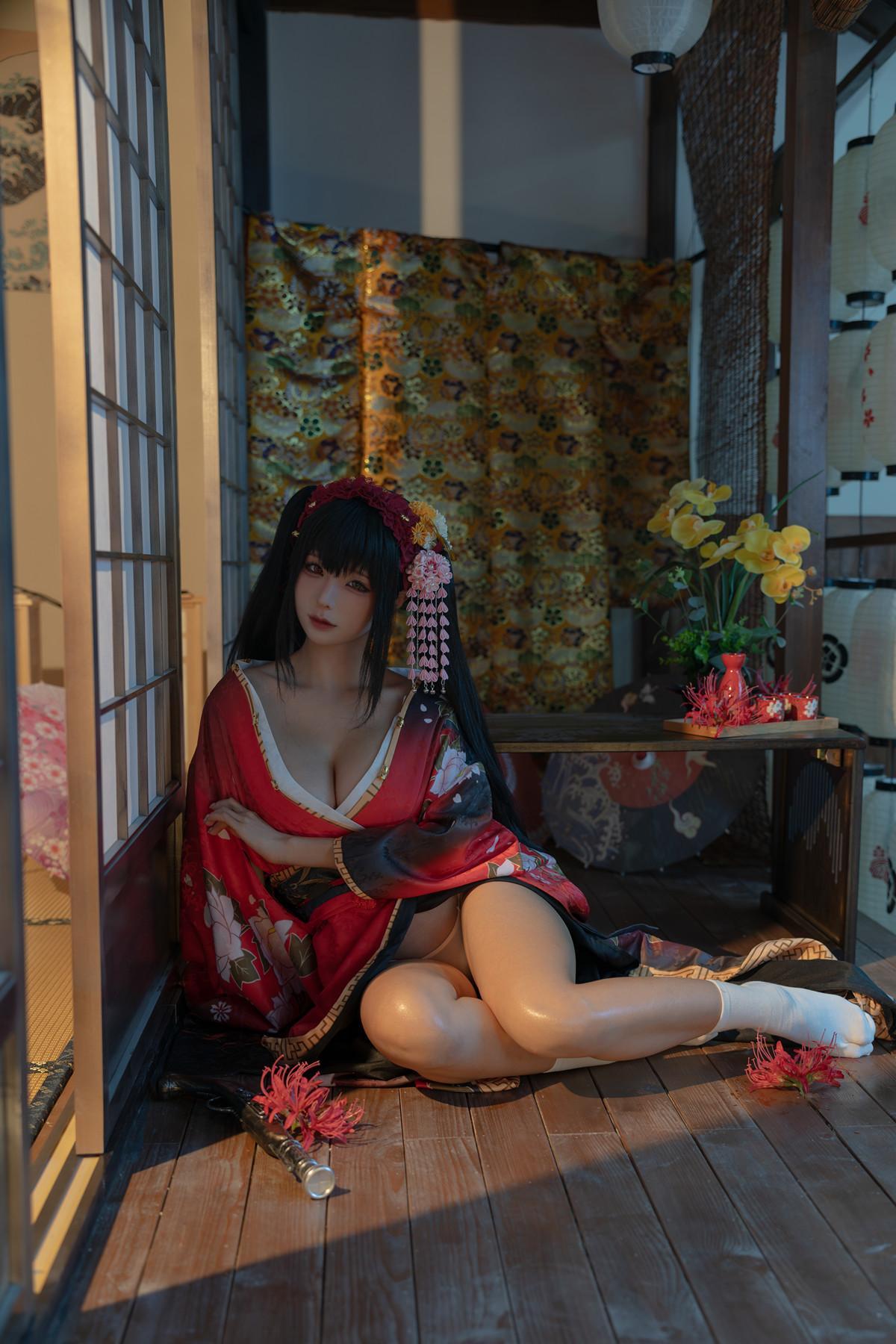 Cosplay 蠢沫沫Chunmomo 狂三和服 Kurumi Set.01(1)