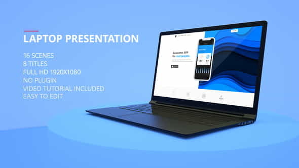 Laptop Presentation - VideoHive 23151845