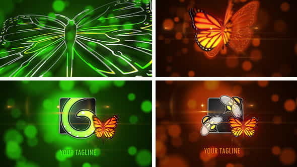 Butterfly Logo Reveal - VideoHive 7129296