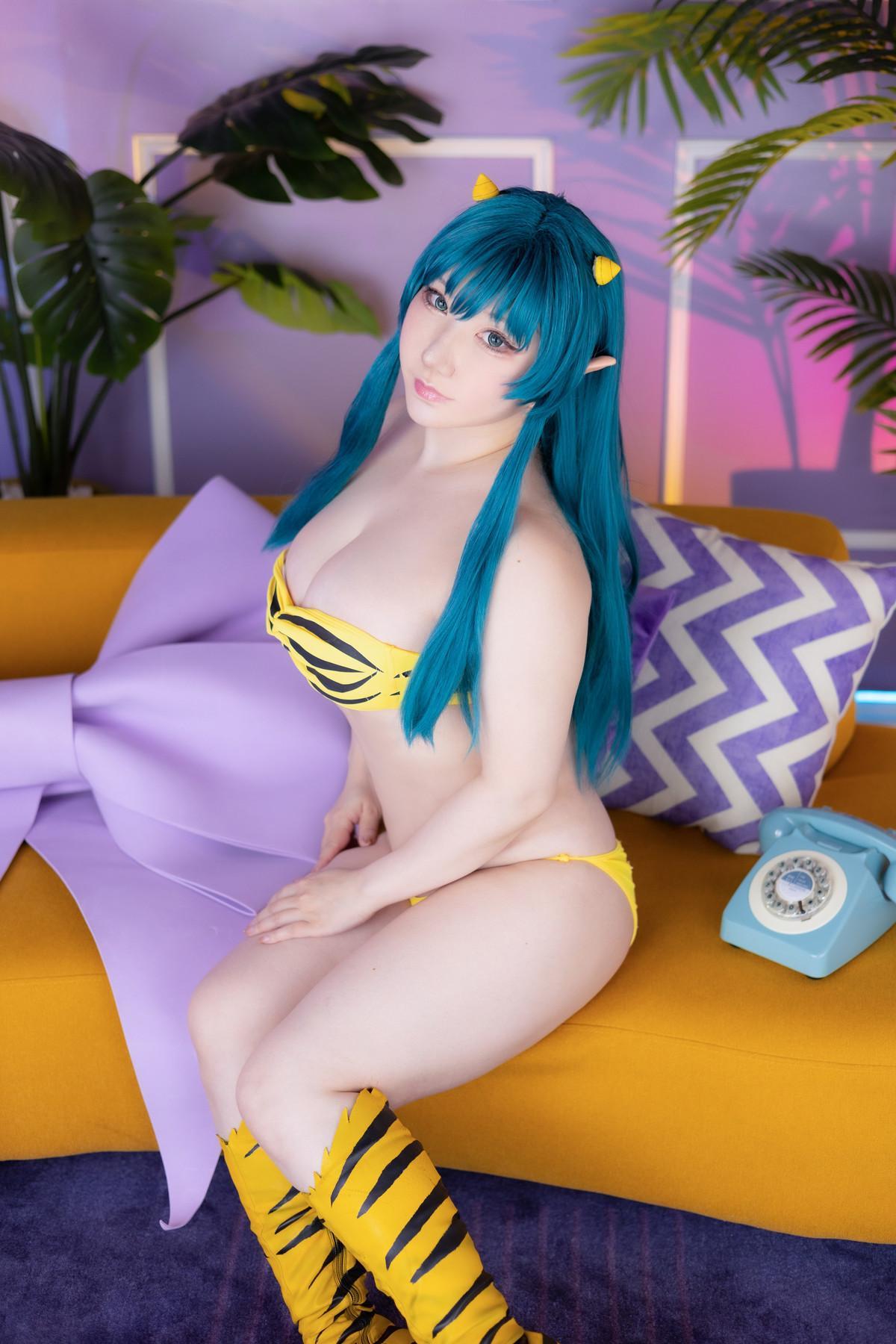 Cosplay SAKUサク Lum ラム うる星やつら Set.01(2)