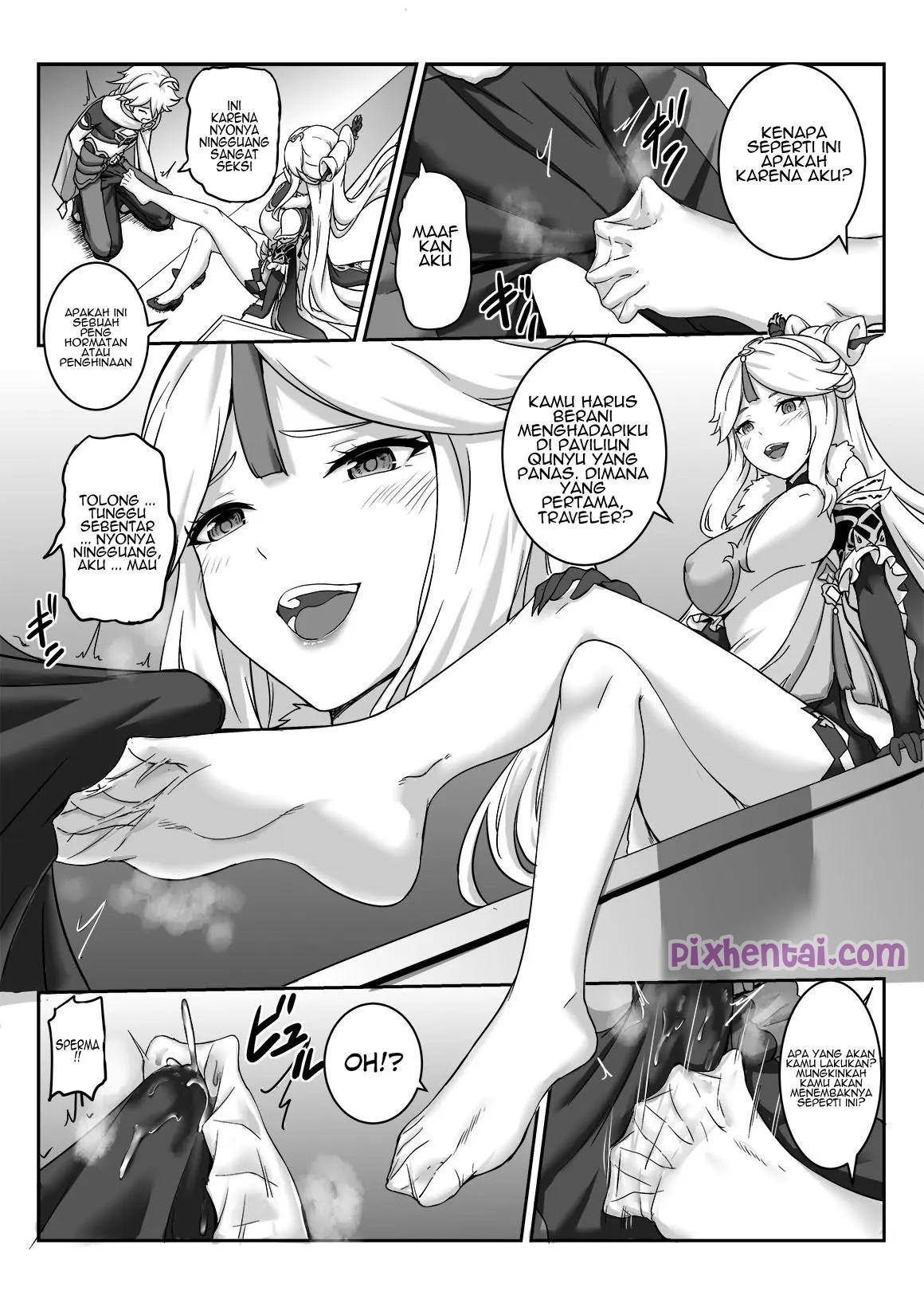 Komik Hentai Genshin Impact : Ningguang Dientot Aether Manga XXX Porn Doujin Sex Bokep 07