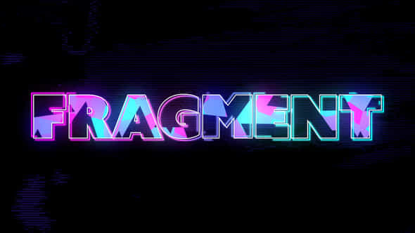 Neon Fragment Title - VideoHive 56477812