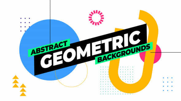 Geometric Backgrounds - VideoHive 53238349