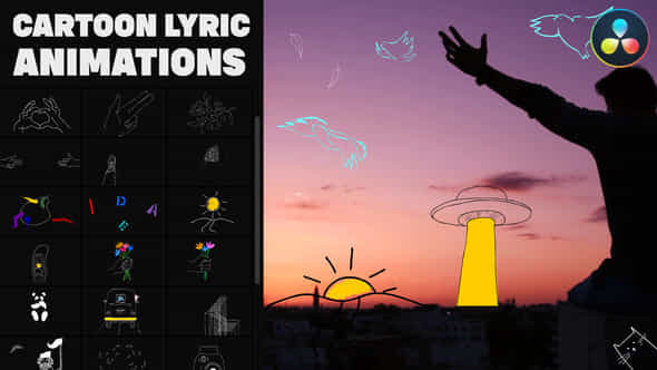 Cartoon Lyric Animations - VideoHive 37498483