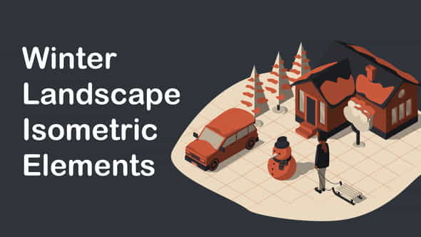 Winter Landscape Isometric - VideoHive 41226097