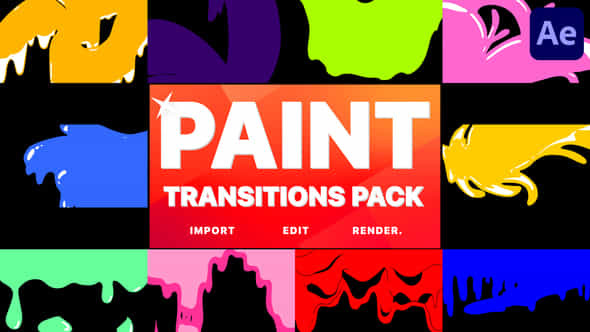 Paint Transitions - VideoHive 38459902