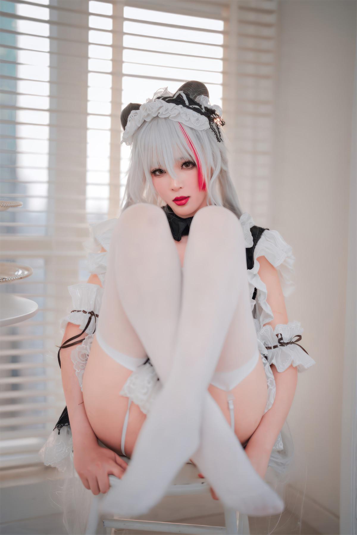 Cosplay 轩萧学姐 碧蓝航线 埃吉尔女仆(52)