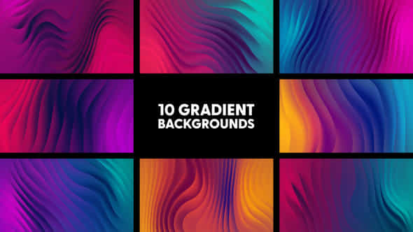 Gradient Backgrounds - VideoHive 44946584