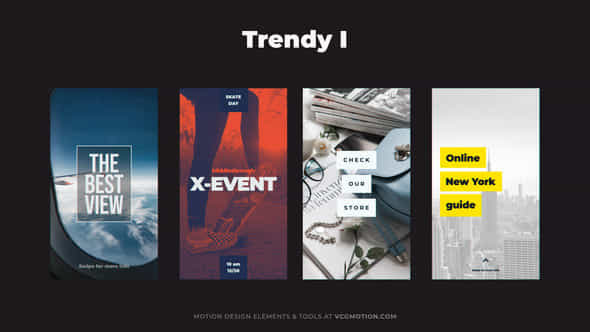 Trendy Stories - VideoHive 36972432