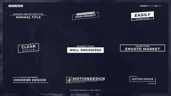 12 Modern Titles | After - VideoHive 36543900