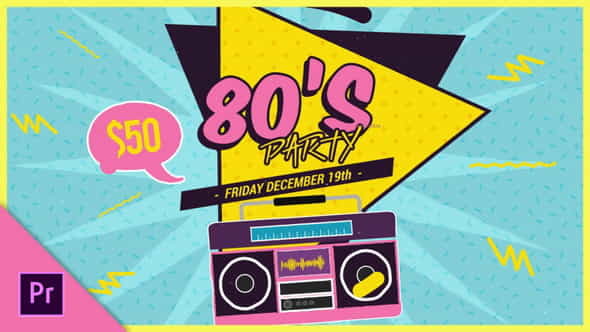 New 80s Mogrt Pack - VideoHive 32236091