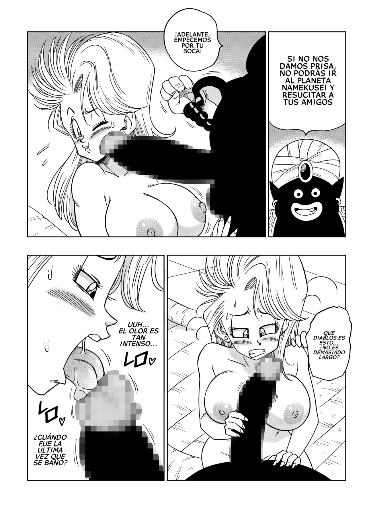 Bulma conoce a Mister Popo - Sexo dentro de la Misteriosa Nave Espacial - - 8