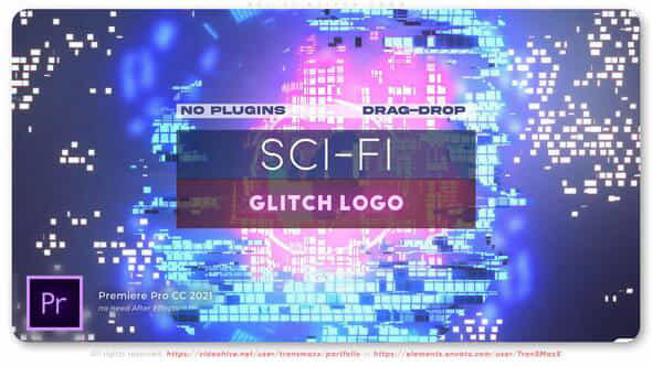 Sci-Fi Glitch Logo - VideoHive 36138457