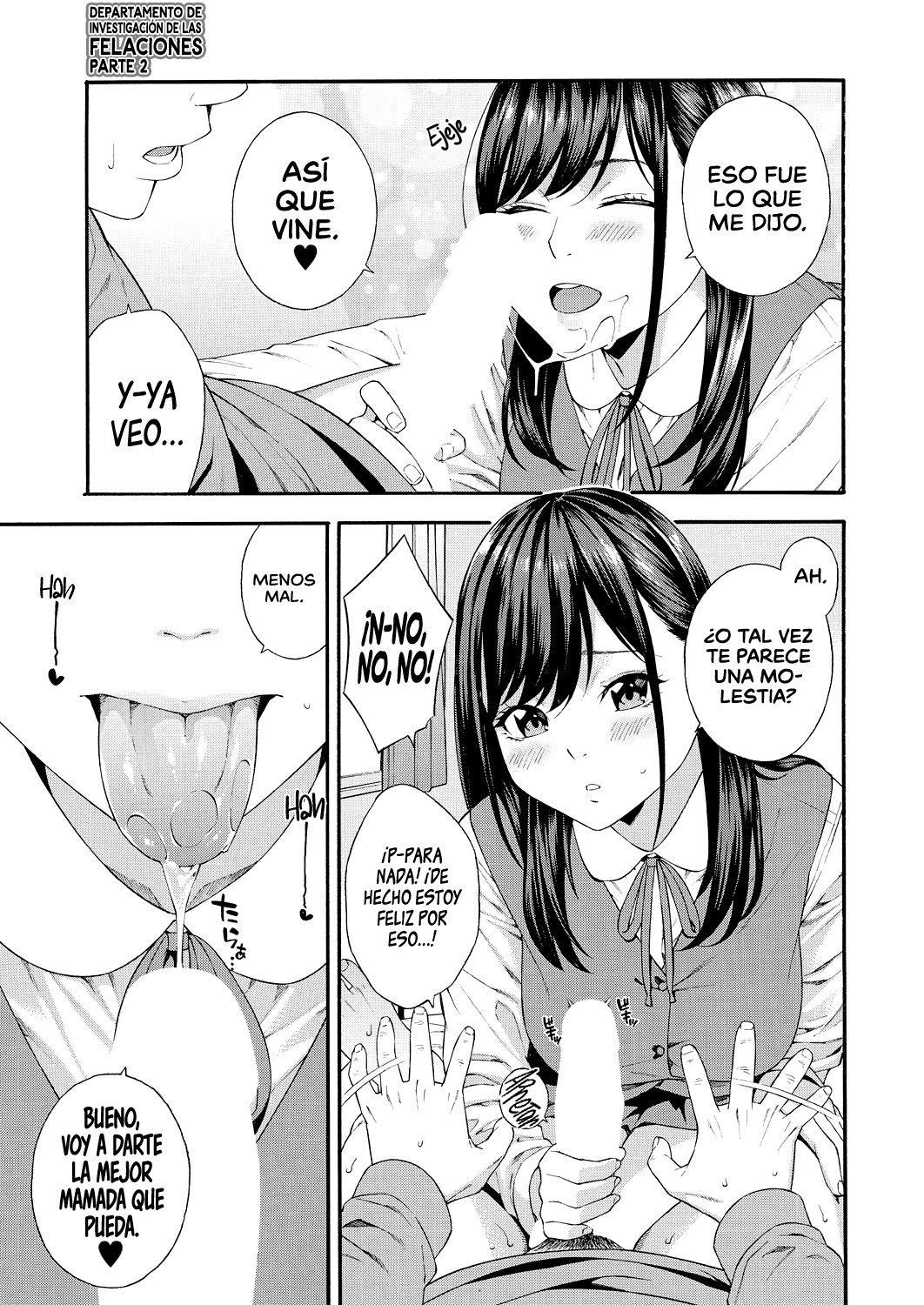 [Zonda] Fellatio Kenkyuubu _ Departamento de Investigación de las Felaciones Ch. 1-4 [Span