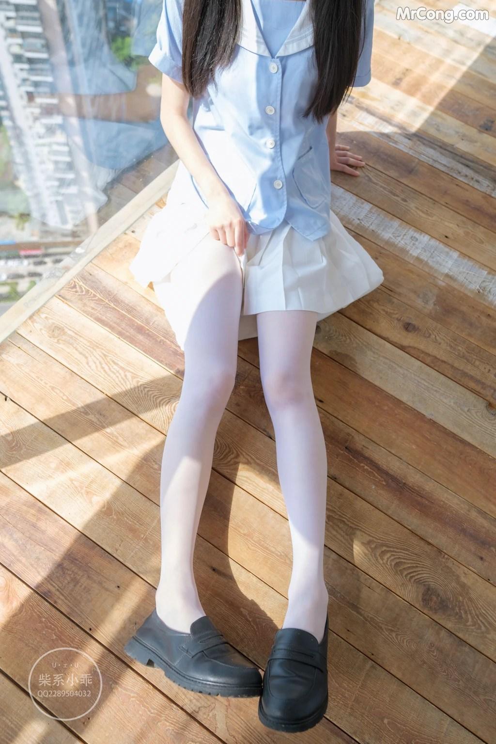 Coser@稚乖画册 Vol.001: 晴空01 白丝双马尾JK (79 photos)(34)